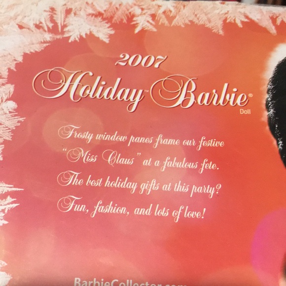 2007 Holiday Barbie African American  Collector doll NIB - Picture 6 of 8